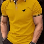 New Men's T-shirt Classic Short sleeved Polo Shirt Summer Top Casual T-shirt Button Lapel Super Large S-3XL Casual Polo Shirt - AliExpress 200000343